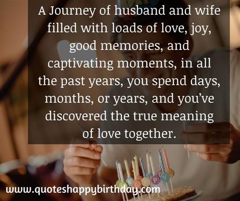 A Journey of husband and wife filled with loads of love,